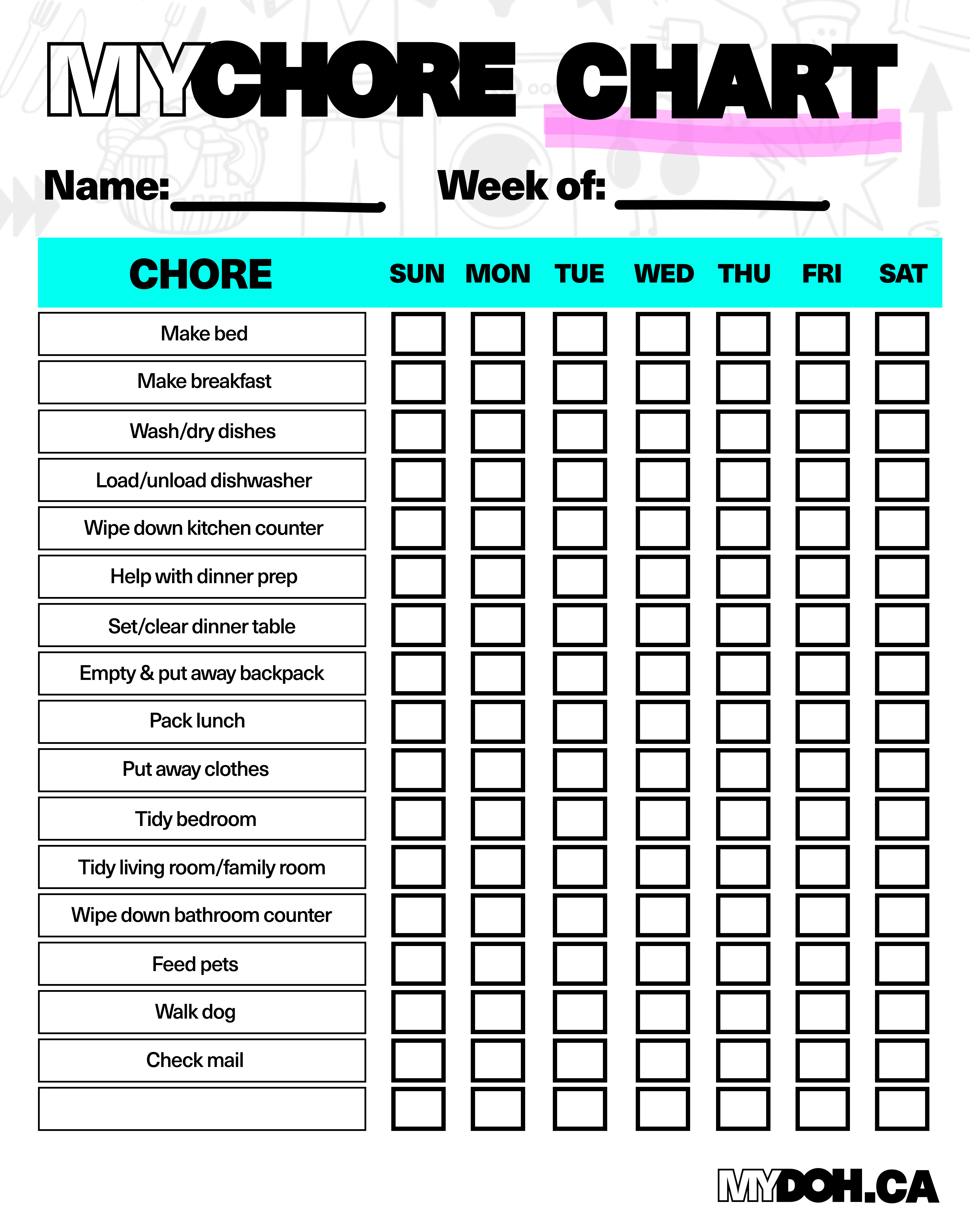 Chore Chart 
